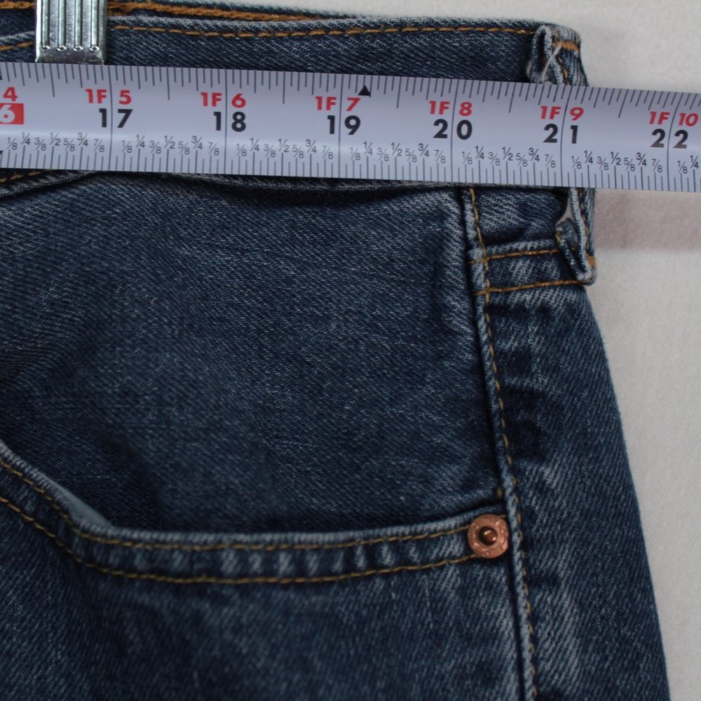 Levi's 505 Jeans Men's Tag Size 40 x 30 Blue Denim Straight Fit - Picture 3 of 15